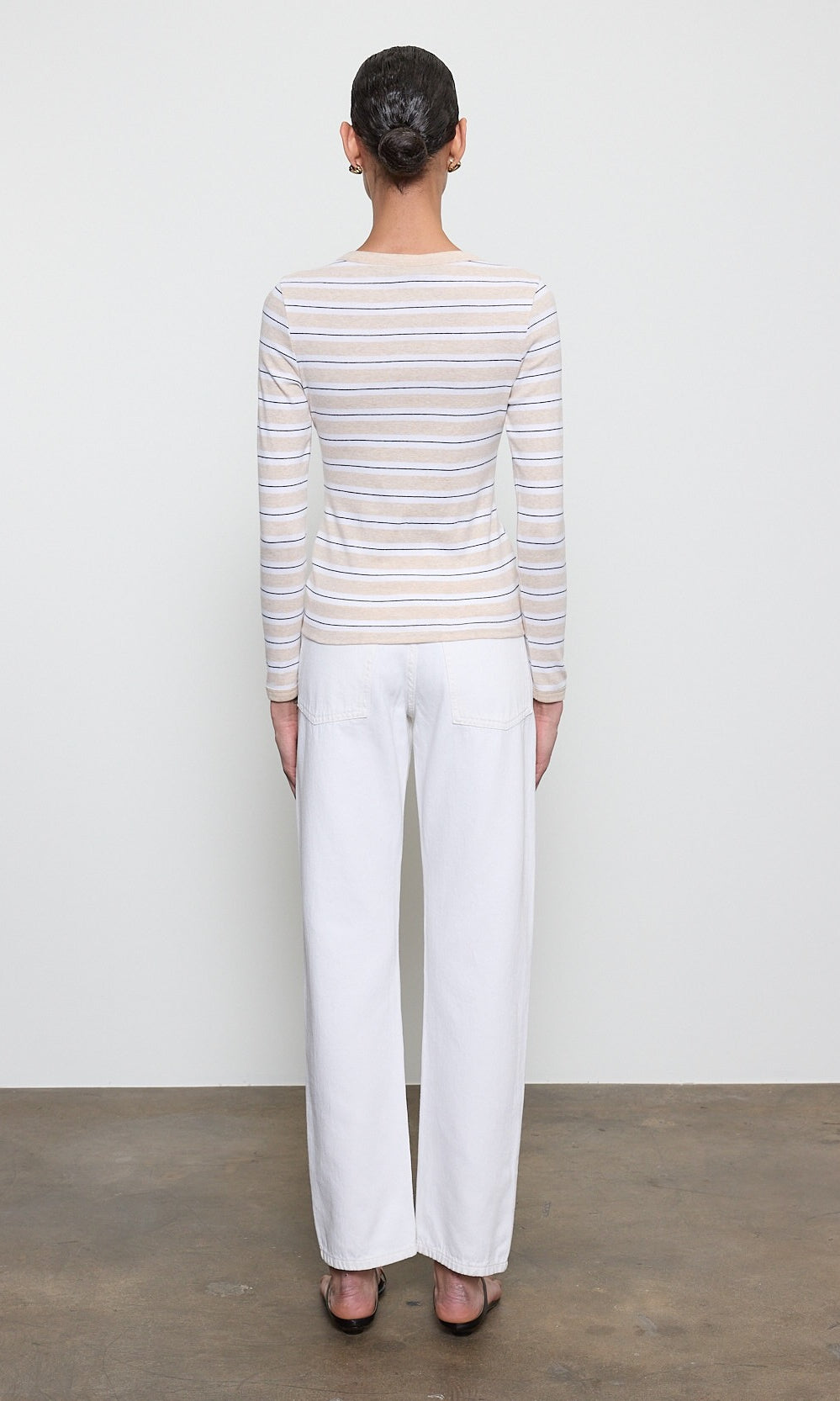 Cotton Stripe Classic L/S Tee