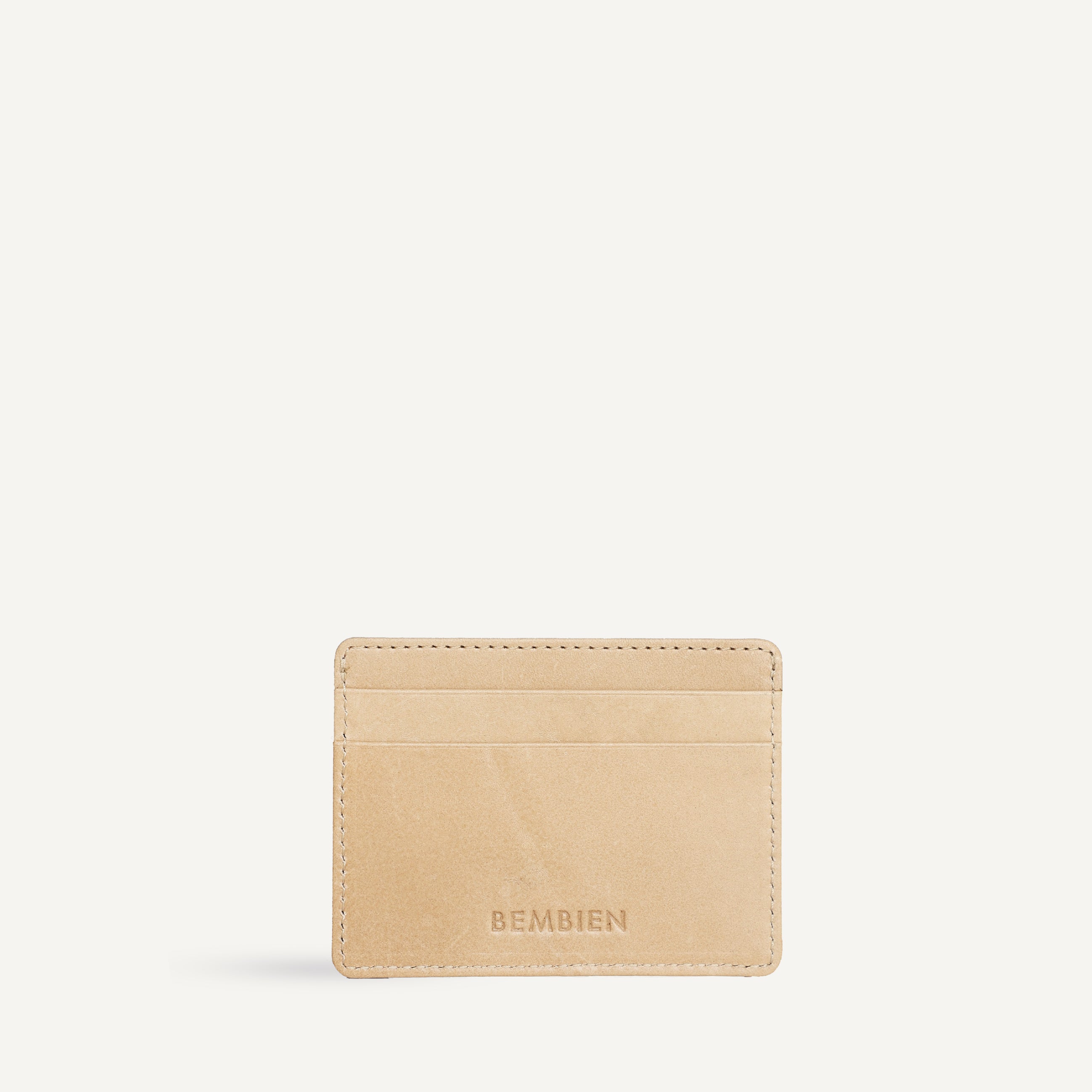 Nico Card Case - Caramel x Cream Check