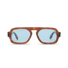 Jane Mini in Light Brown Blue Lens