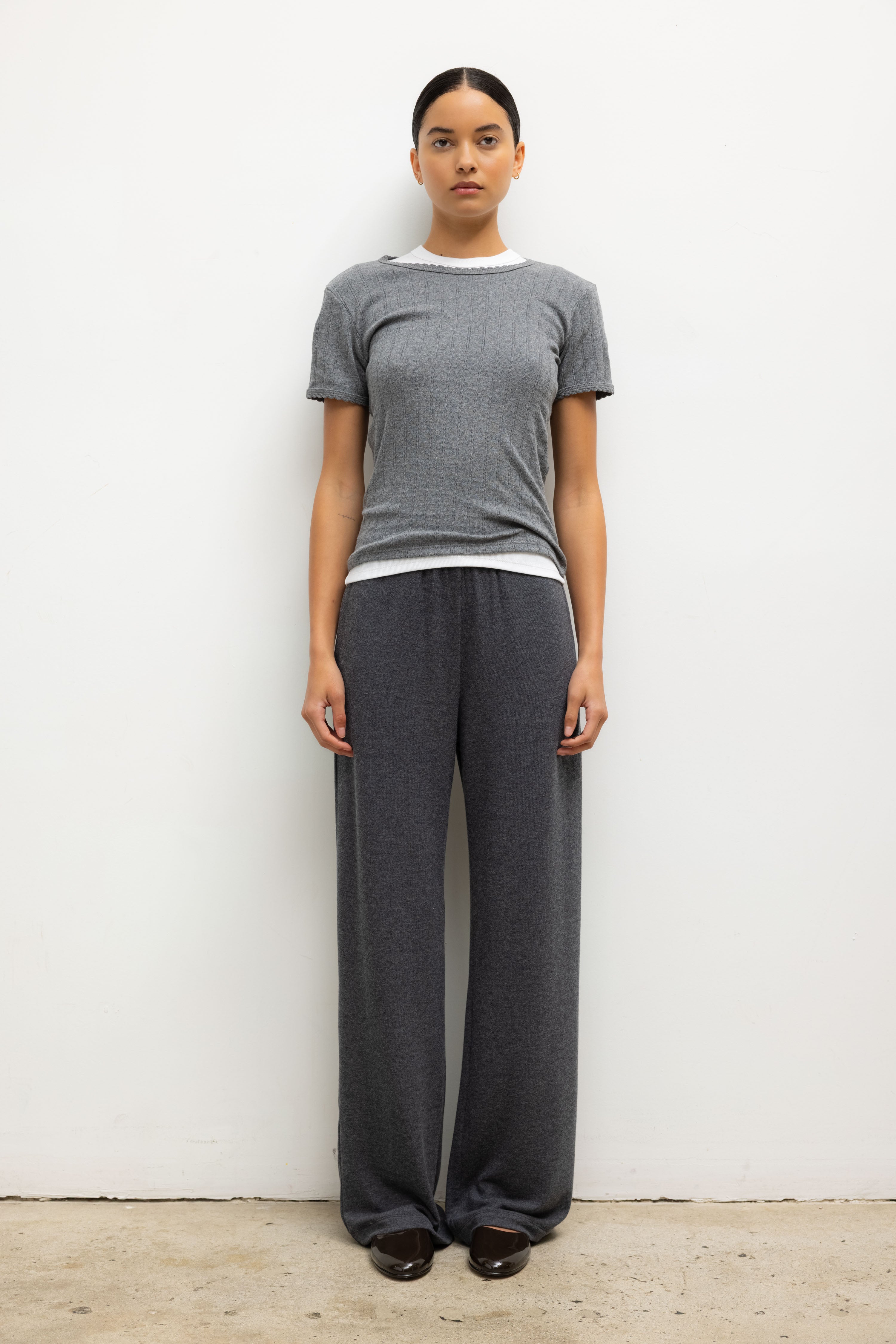 POINTELLE SLIM FIT TEE