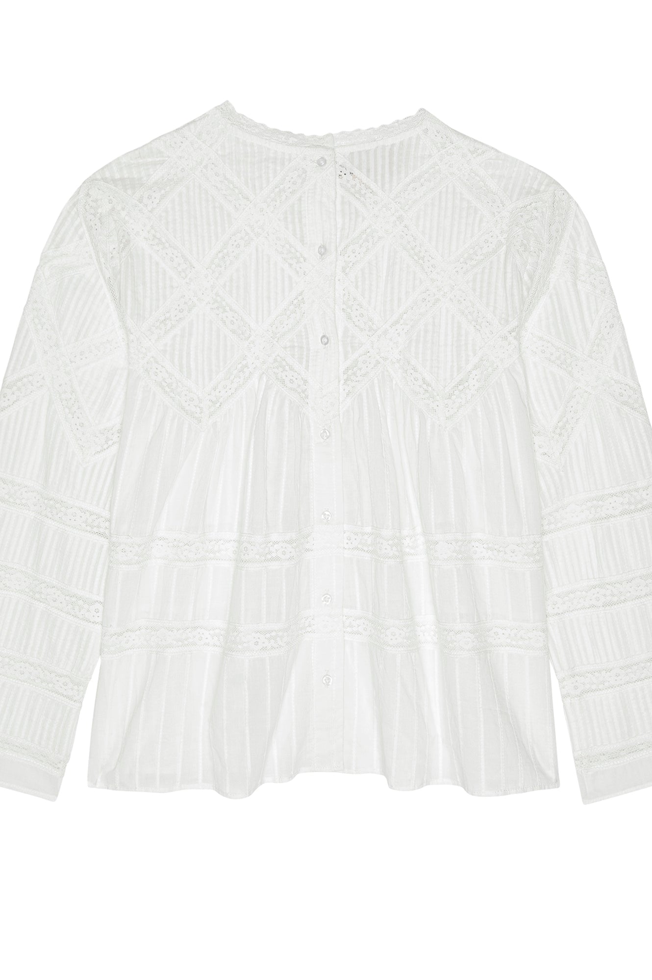 THE LATTICE LACE VICTORIAN TOP