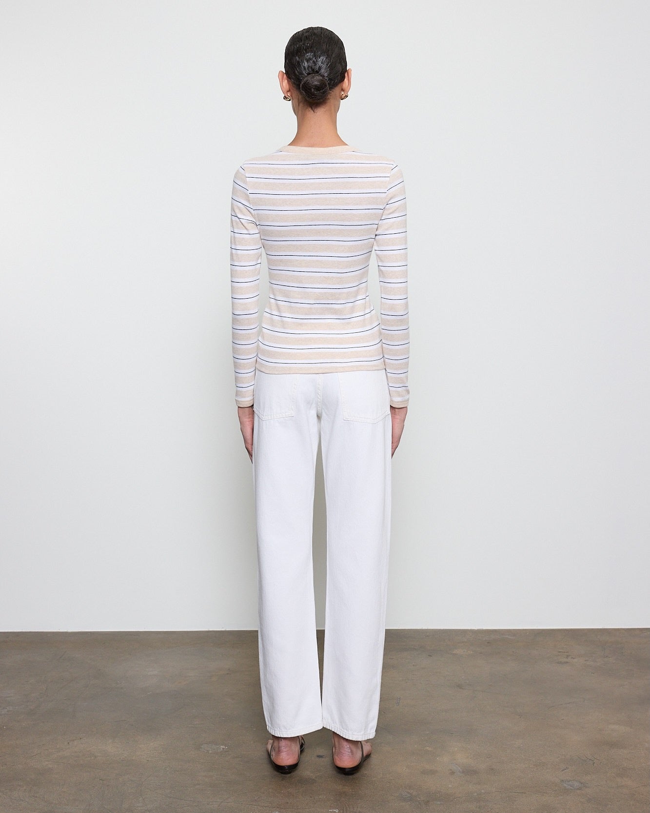 Cotton Stripe Classic L/S Tee