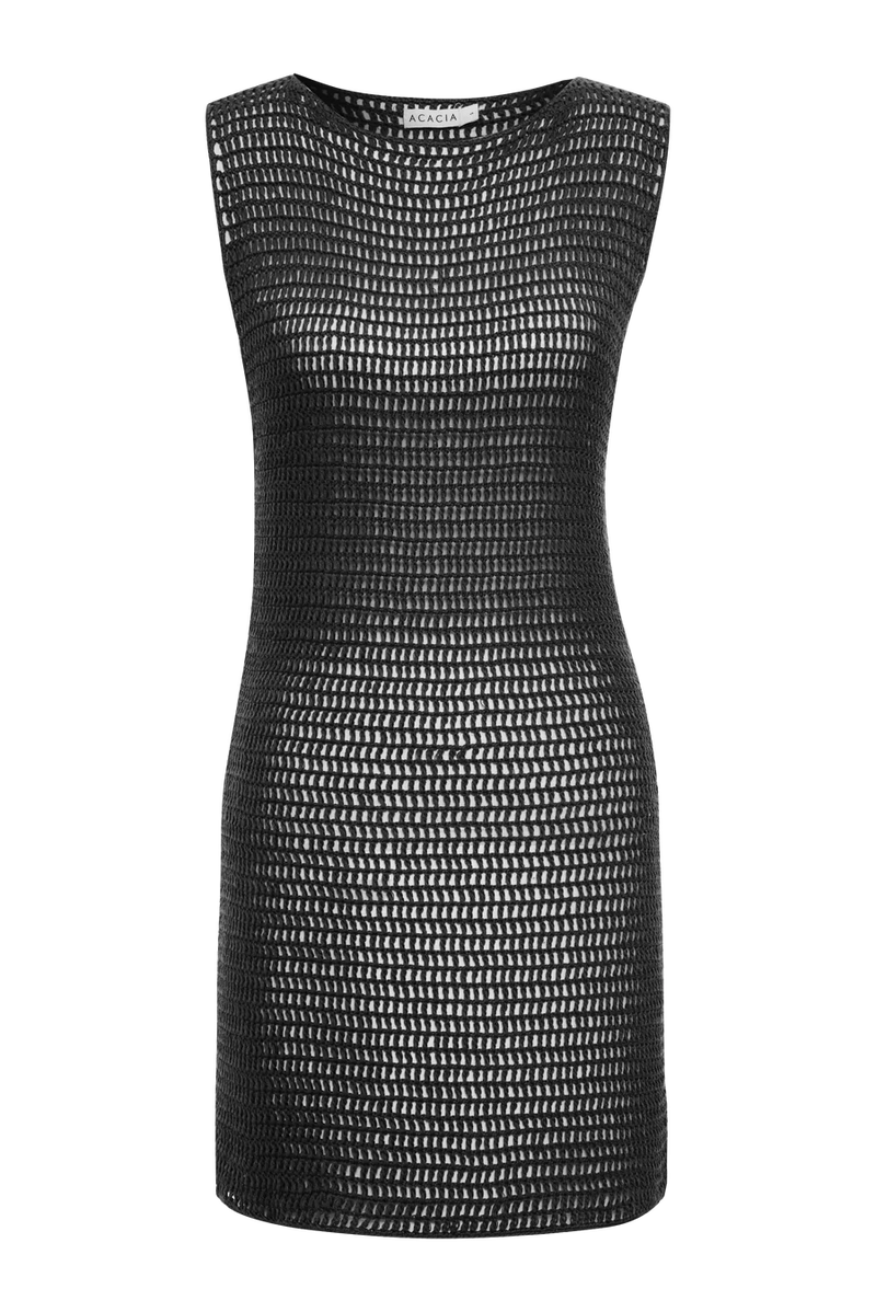 Noah Crochet Dress - Licorice