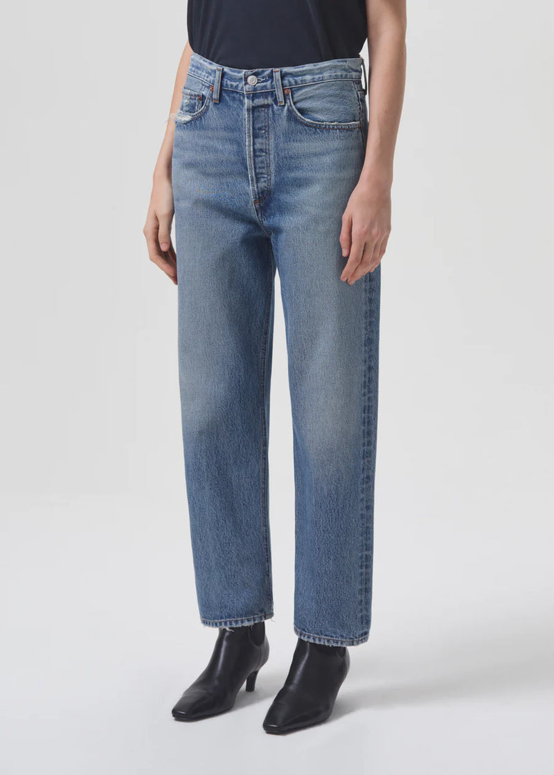 90's Crop Mid Rise Straight Jean - Hooked
