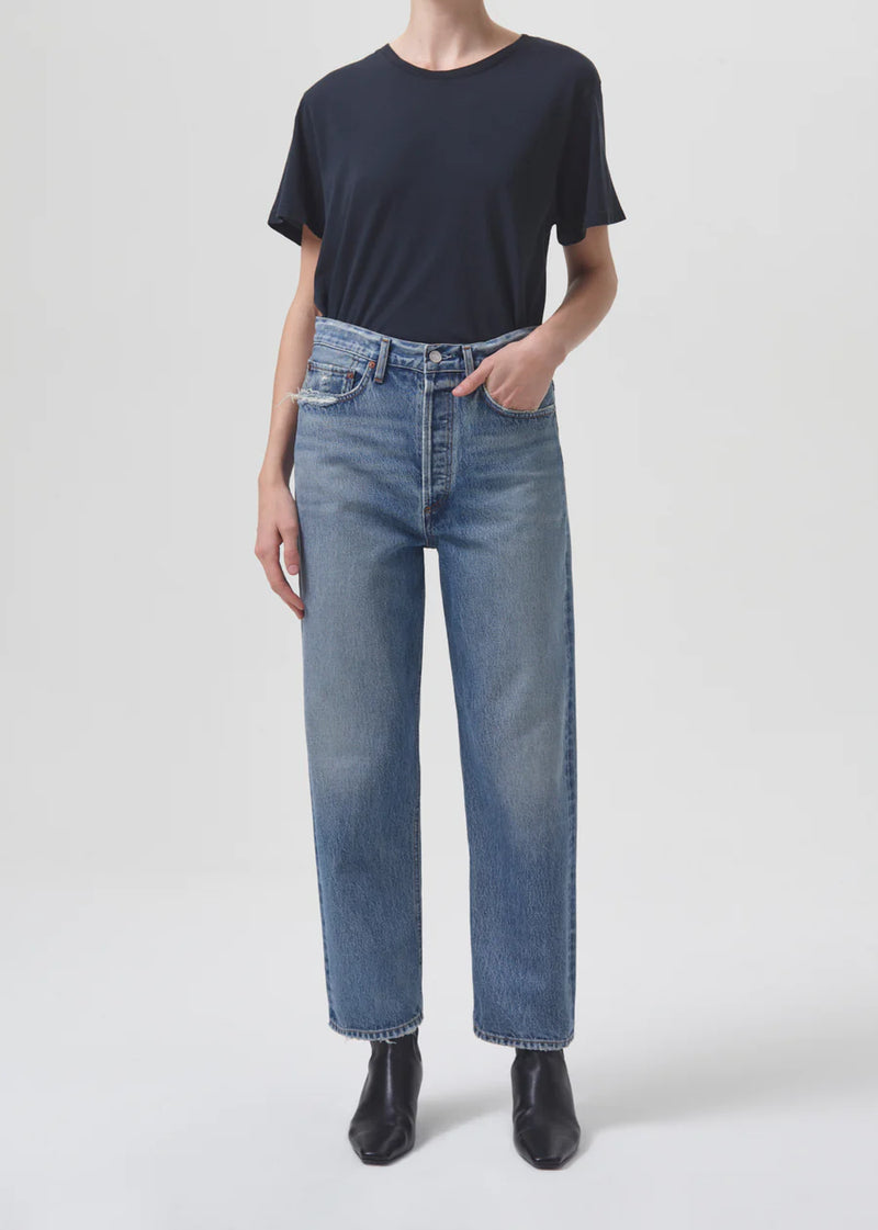 90's Crop Mid Rise Straight Jean - Hooked