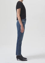 Riley Long High Rise Straight Jean - Pose