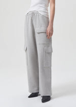 Ramsey Wide Leg Sweatpant - Heather Grey