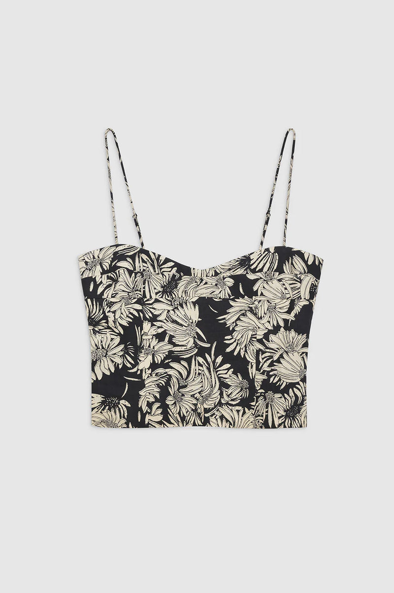 Keiran Top - Black Floral Top