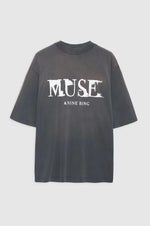 Wes Tee Painted Muse - Washed Faded Black