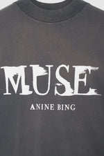Wes Tee Painted Muse - Washed Faded Black
