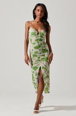 Palmero Floral Ruched Dress