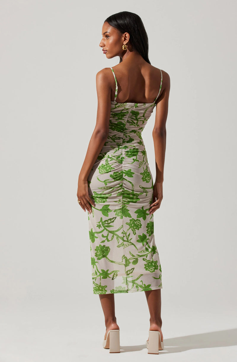 Palmero Floral Ruched Dress