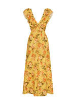 Amelia Maxi Dress - Yellow Floral