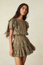 Natasha Mini Dress - Forest Oak