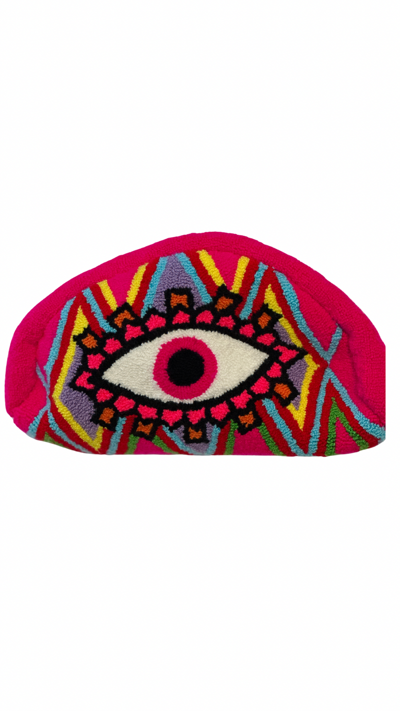Pink Multi Eye Cosmetic Bag