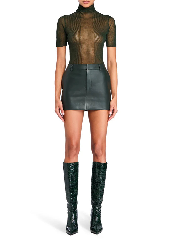 Emilia Faux Leather Mini Skirt – Drift Boutique