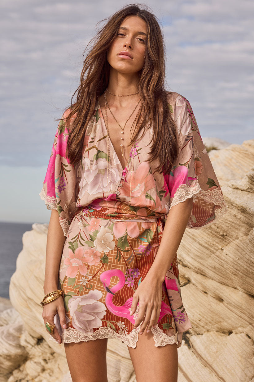 Floridian Lace Mini Dress