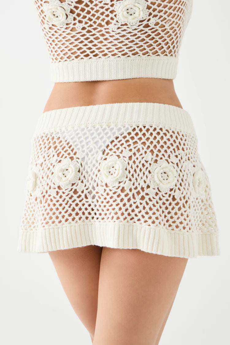 Adeline Crochet Mini Skirt