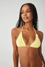 Tide Crochet Bikini Top - Honey Butter