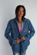 Desert Denim Embroidered Shirt
