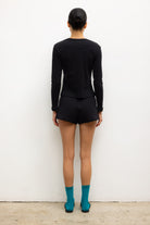 POINTELLE LONG SLEEVE HENLEY