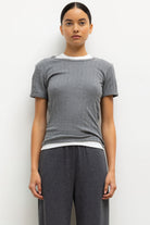 POINTELLE SLIM FIT TEE