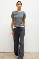 POINTELLE SLIM FIT TEE