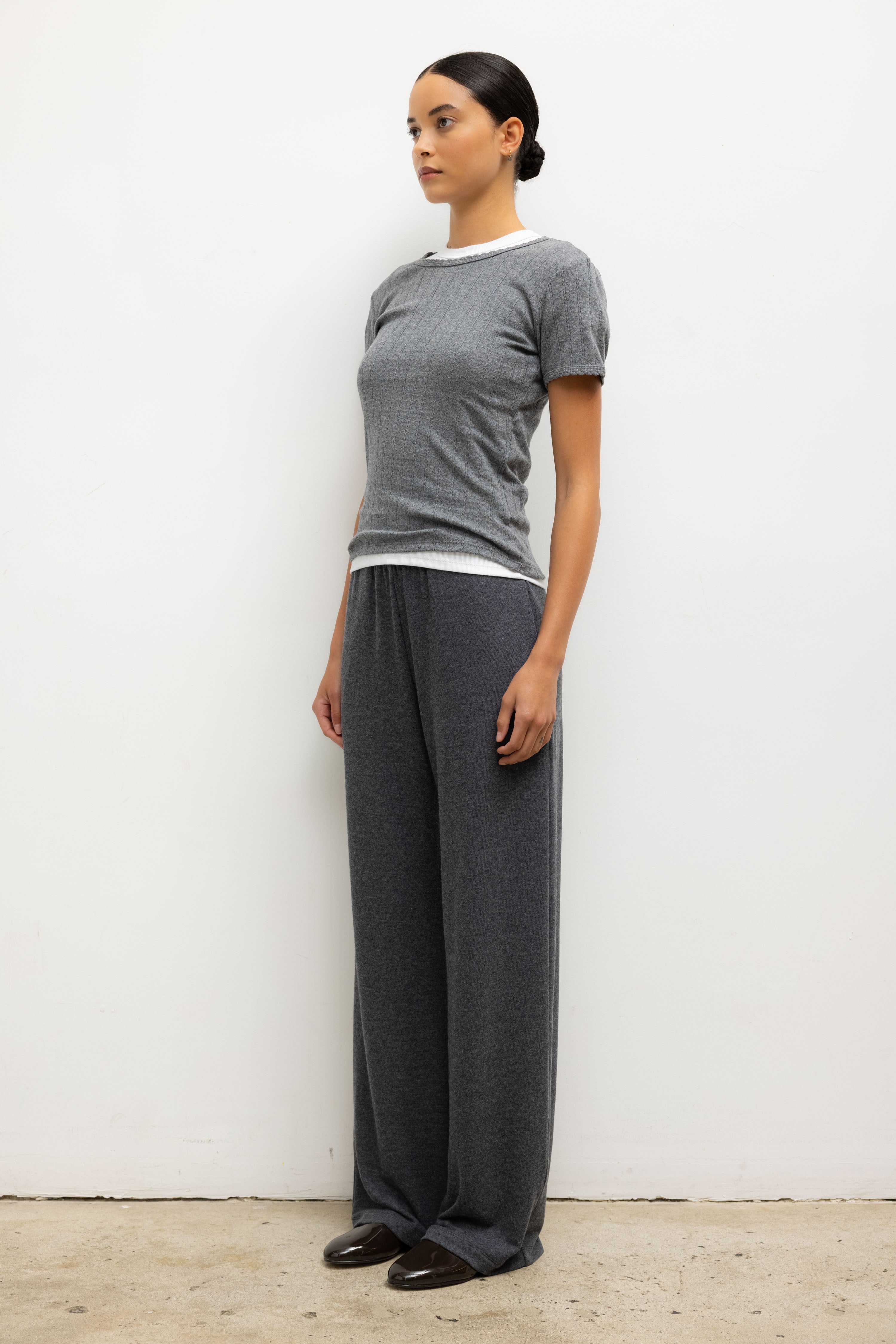 POINTELLE SLIM FIT TEE