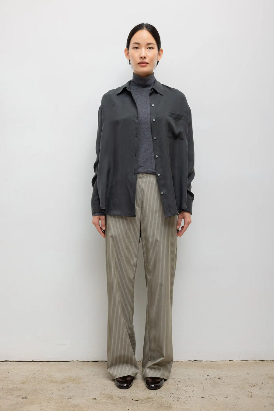 Yoshi Stripe Painter Pant in Olive Stripe