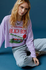 The Beach Boys License Plate Crop Merch - Lavender Bloom