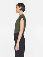 Le Mid Rise V Neck Tee.- Surplus