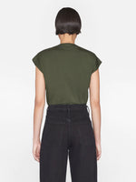Le Mid Rise V Neck Tee.- Surplus