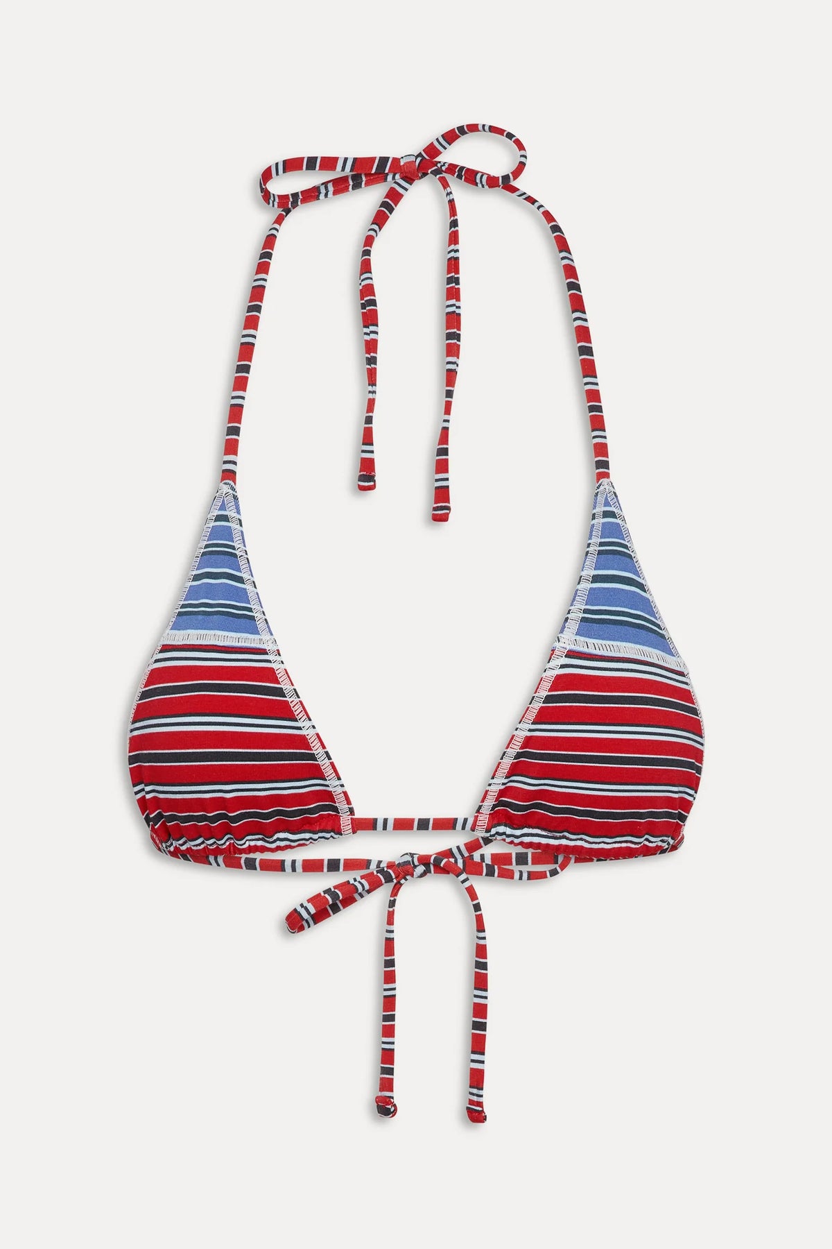 Paradise Micro Halter Bikini Top in Red Summer Stripe – Drift Boutique