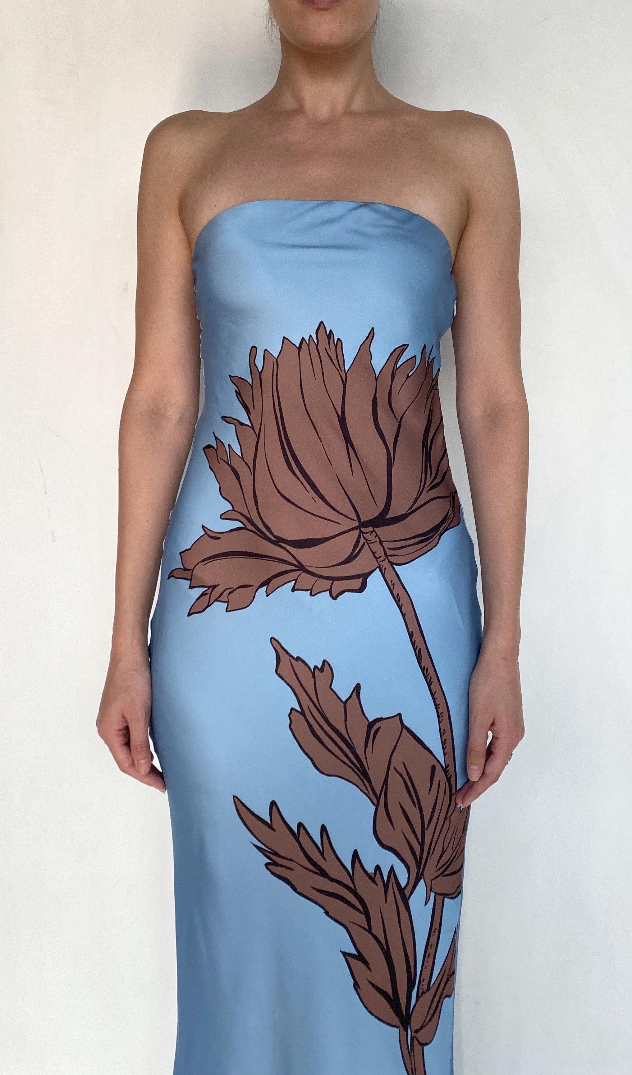 STRAPLESS MAXI DRESS