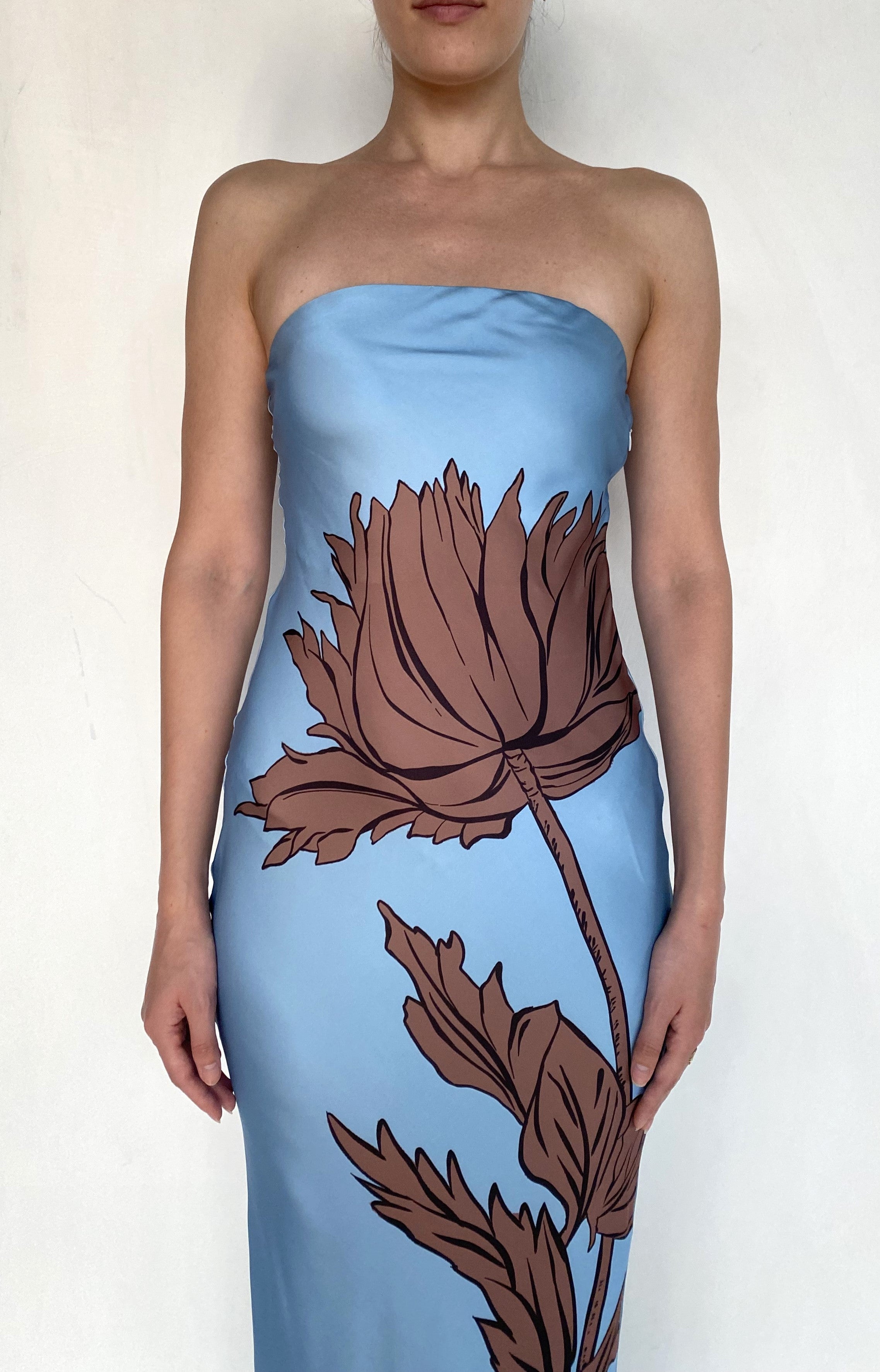 STRAPLESS MAXI DRESS