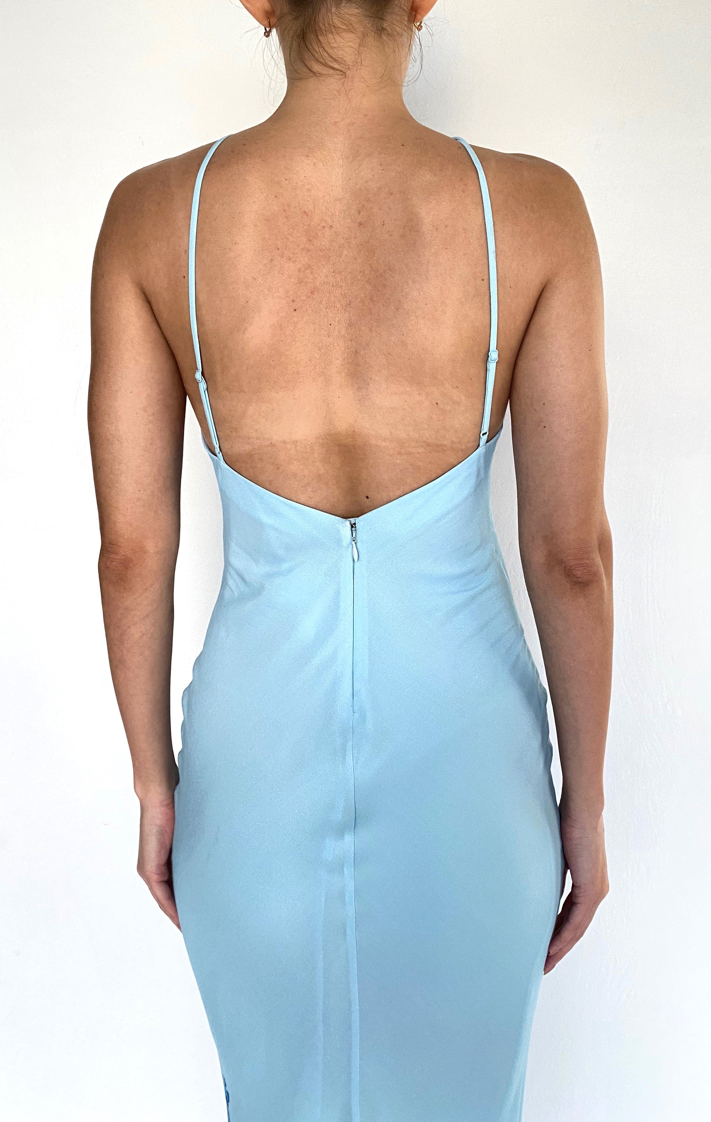 BIAS HALTER MAXI DRESS