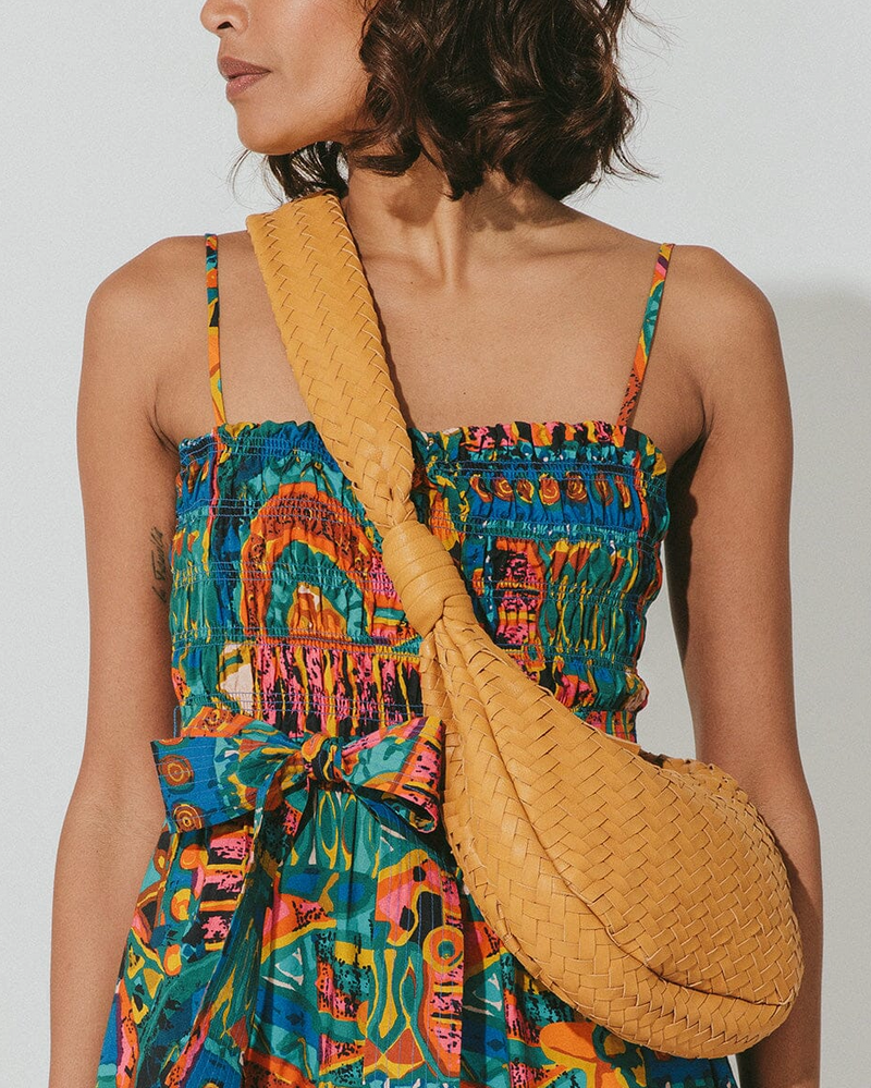 Dylan Woven Bag- Camel
