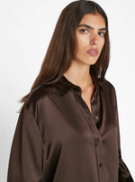 The Oversized Shirt - Espresso