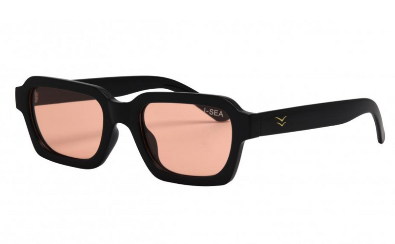 Bowery Sunglasses Black/Peach