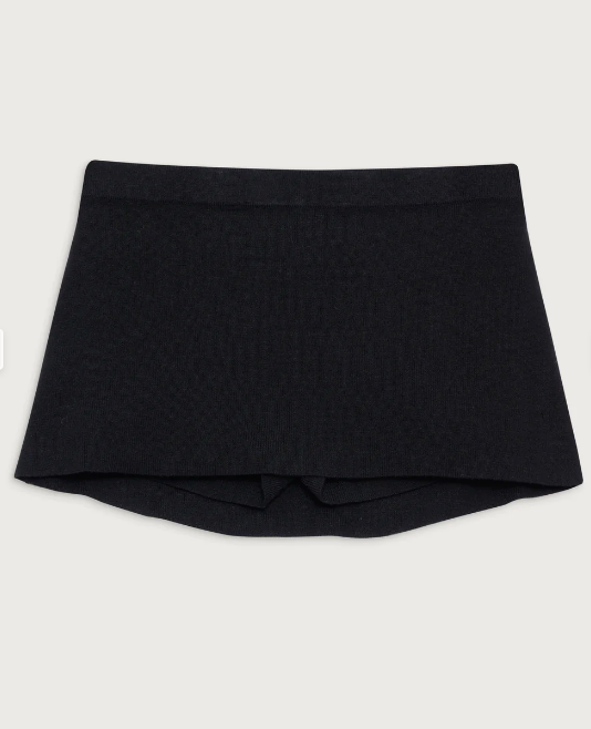 Marialla Knit Mini Skort - Black