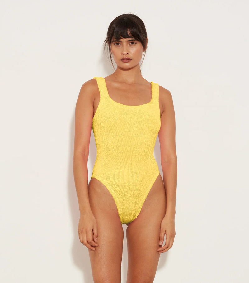 Square Neck One Piece - Yellow