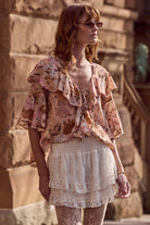 Stealing Beauty Short Sleeve Blouse