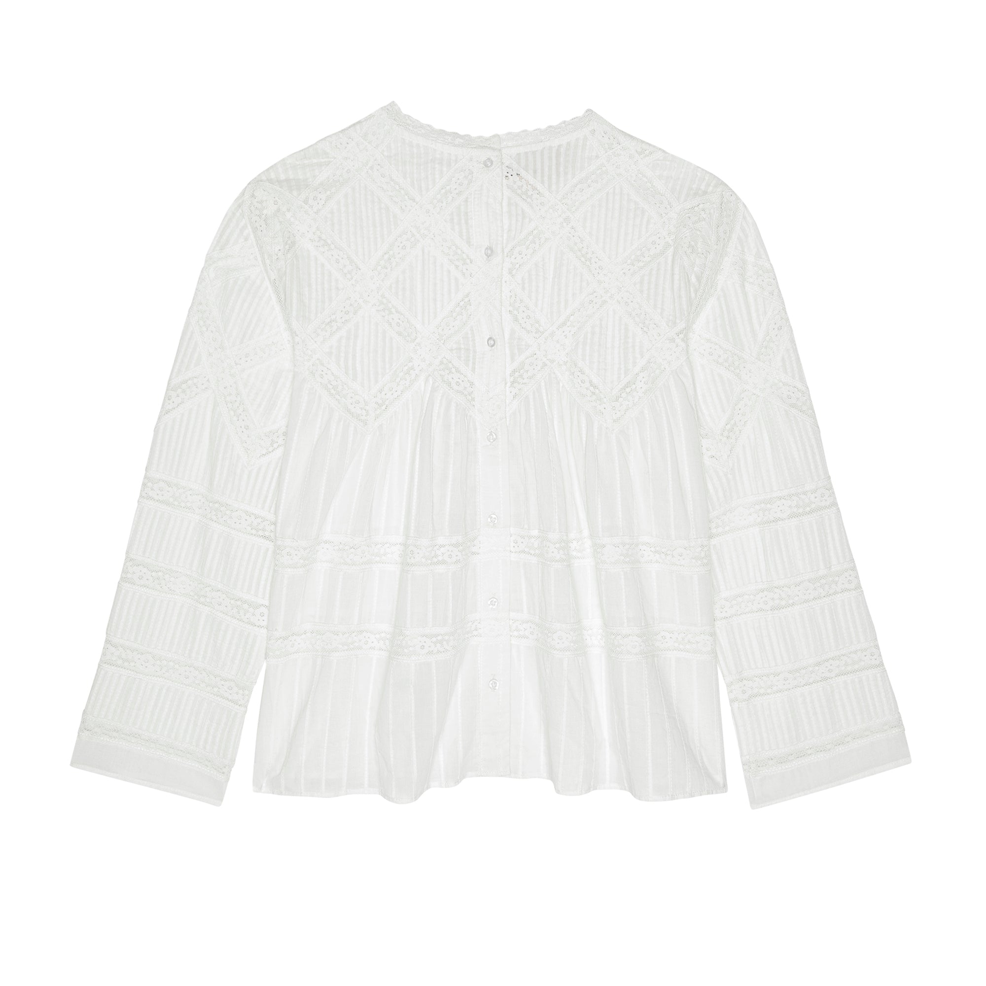 THE LATTICE LACE VICTORIAN TOP