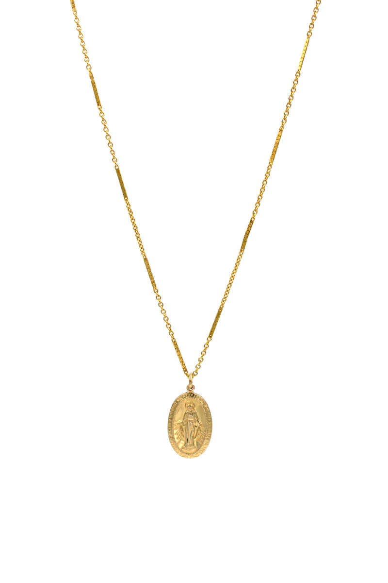 Virgin Mary Gold Filled Necklace
