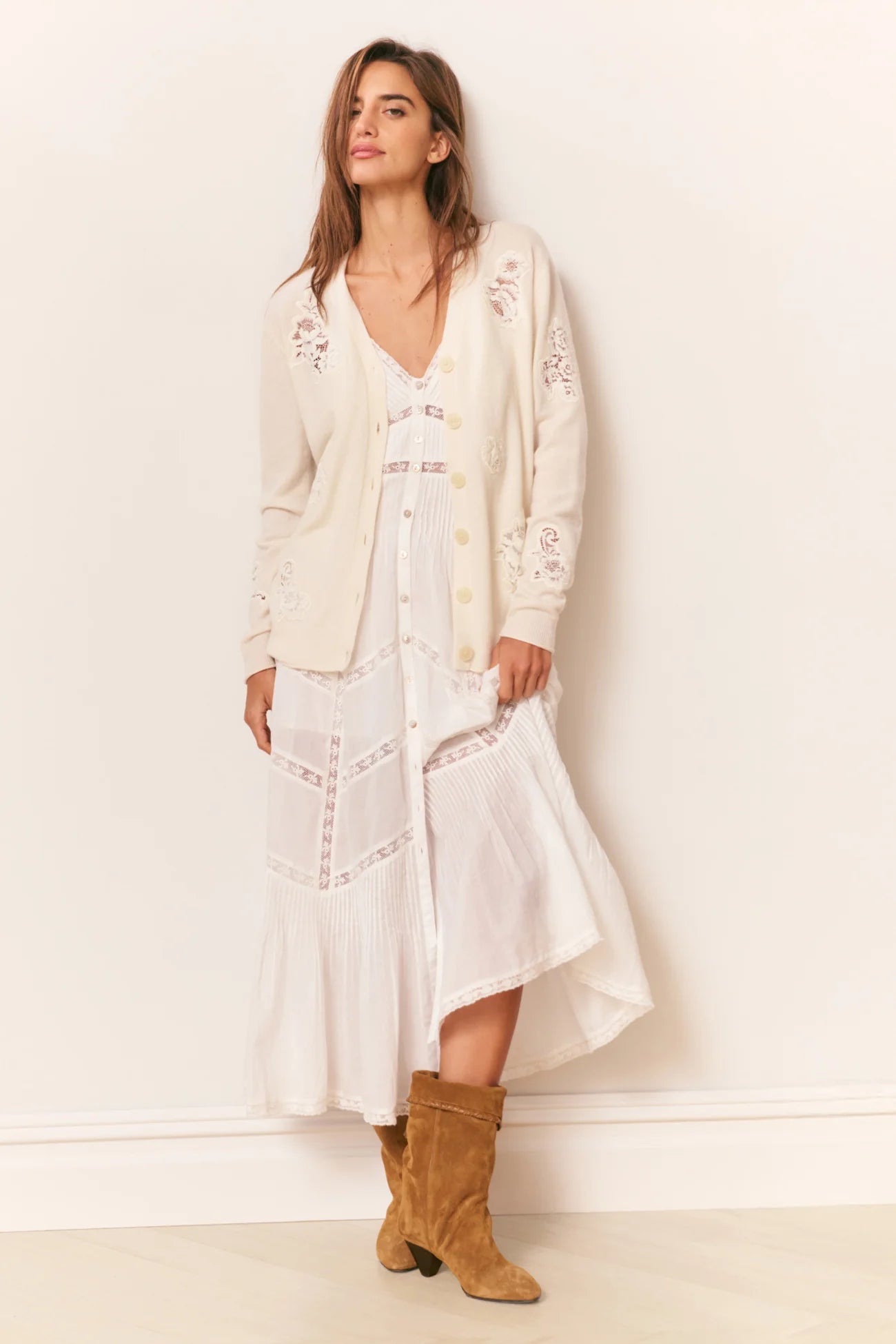 Esilda Heritage Cotton Midi Dress – Drift Boutique