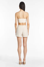 Wallace Shorts in Linen - Beige