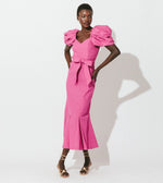 Malina Midi Dress - Bright Pink