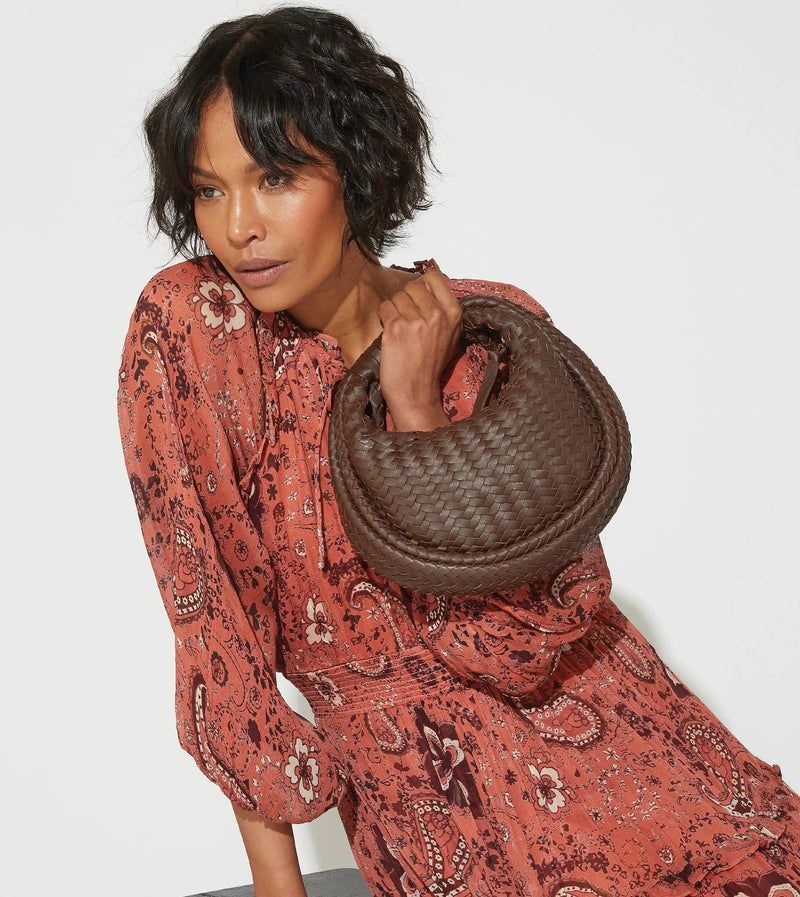Santiago Mini Hobo Bag - Chocolate