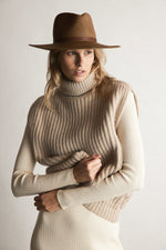 Sherman Packable Fedora - Brown