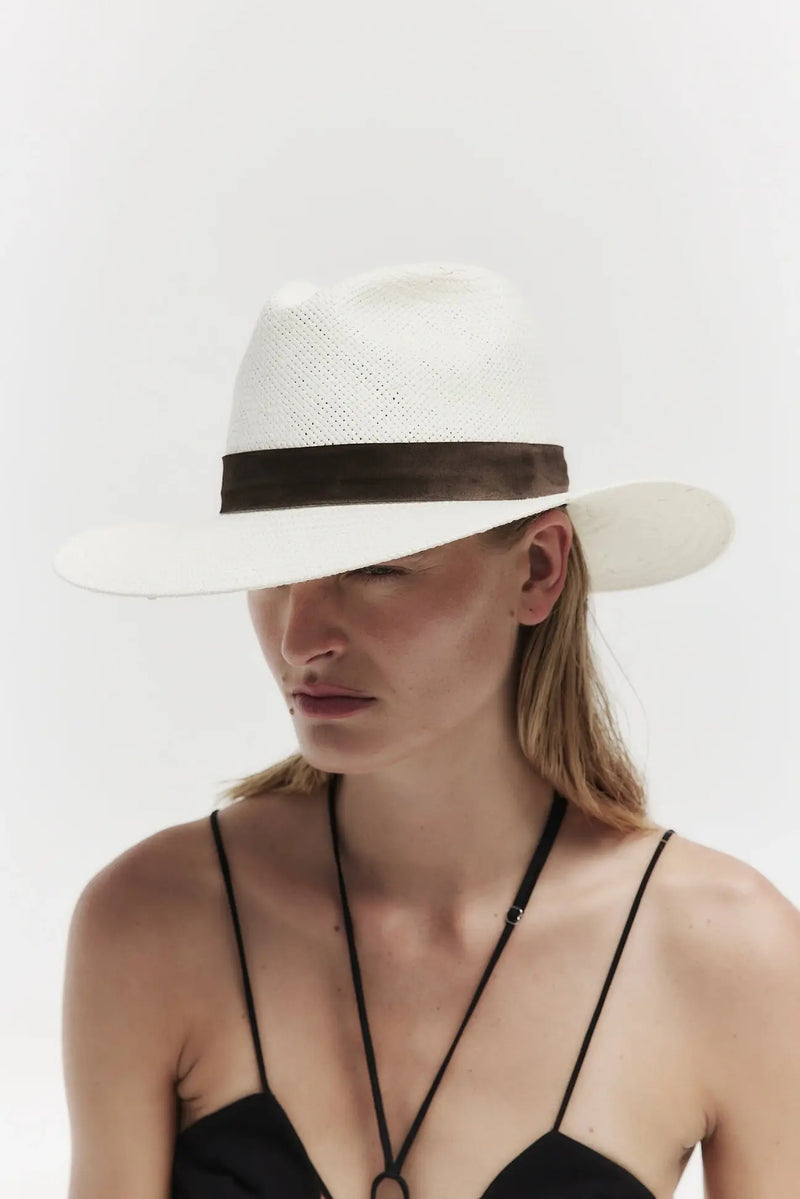 Marcell Packable Straw Hat - Bleach